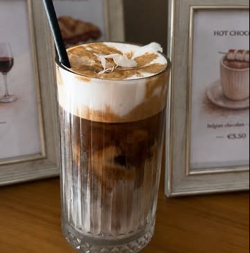 Iced coconut latte